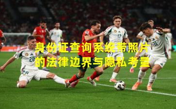 身份证查询系统带照片的法律边界与隐私考量